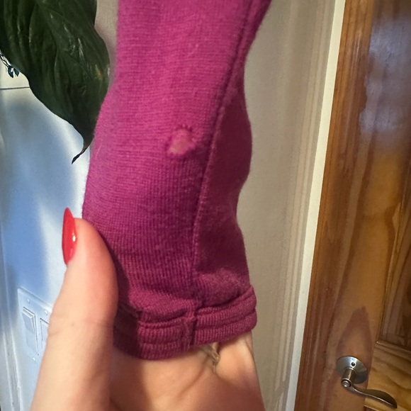 Icebreaker 260 Merino Wool Quarter-Zip Base Layer Magenta Size Small - Picture 7 of 7